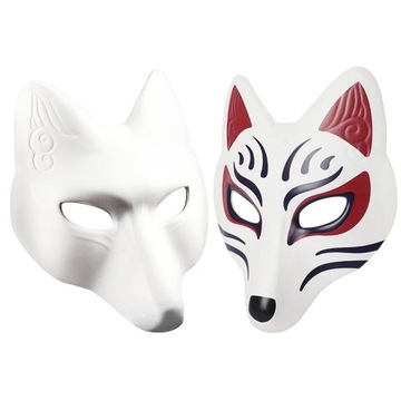 Маска для выпускного Therian Fox Blank 2 шт.