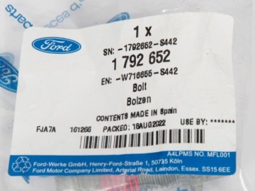 ВИНТ М12Х33ММ ЗАДНЯЯ СТУПИЦА FOCUS KUGA