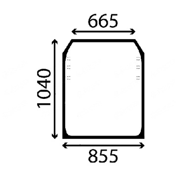 szyba przednia JCB 530, 531, 540 827/80225
