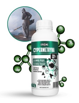 PREPARAT NA PLUSKWY OSY MESZKI RYBIKI STRONG CYPERMETRYNA 20% 1L