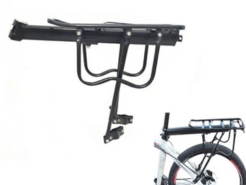 BAGAŻNIK ROWEROWY ALUMINIOWY DO SZTYCY + WSPORNIKI