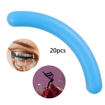 20 sztuk wkładów do zalotek Przenośna guma do standardowych lokówek, niebieska