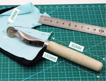 Металлическое портновское колесо-маркер для швейных строчек.