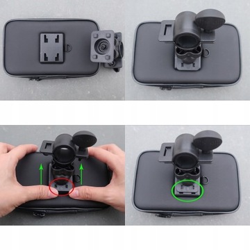 UCHWYT Motocyklowy na Motor Motocykl Rower Ouada Telefon z Etui 6,9''