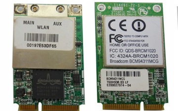 Сетевая карта Broadcom BCM94311MCG miniPCIe WiFi