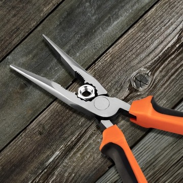 УДЛИНЕННЫЕ клещи для сборки кабеля, прямые плоскогубцы, клещи для электриков