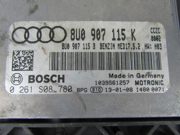 AUDI Q3 8U 2.0 TFSI JEDNOTKA ŘÍZENÍ MOTORU 8U0907115K