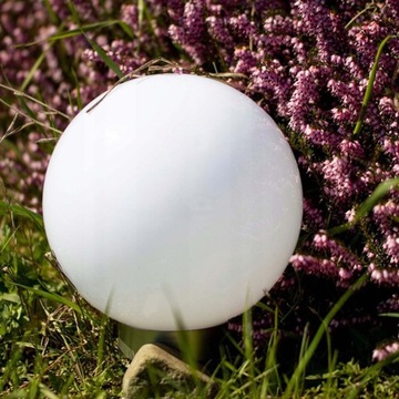 4x СОЛНЕЧНАЯ садовая лампа LED БЕЛЫЙ ШАР с шипами 20 см