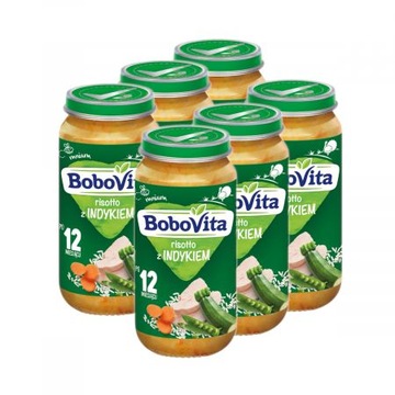Bobovita Obiadek Risotto z indykiem 6 x 250g