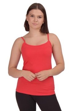 Koszulka wąskie ramiączko bawełniana sportowa XL