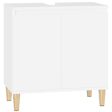 Szafka pod umywalkę, biała, 58x33x60cm, materiał drewnopochodny