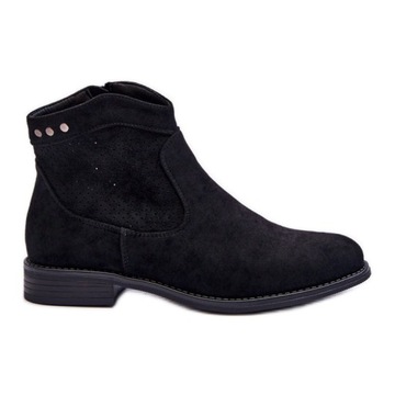 Czarne Skóra ekologiczna Buty S.Barski r.41