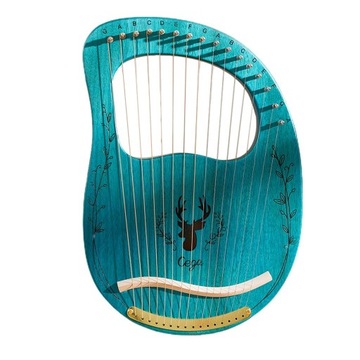 Lyre Harp 16 Metalowy instrument strunowy Mah