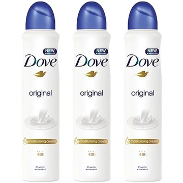 Dove Antiperspirant Spray Original 3x250ML