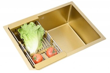 Мойка Walter gold сталь 45x45 + смеситель