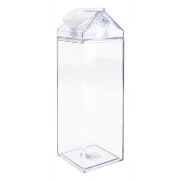 Plastikowy przezroczysty mleko karton butelka wody