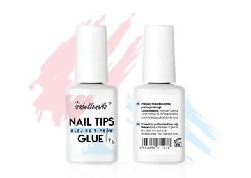 Isabellenails Быстросохнущий, прочный КЛЕЙ ДЛЯ Типсов, декор стразами с помощью кисточки.