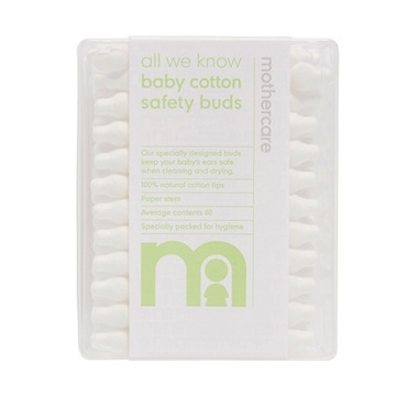 Mothercare Bawełniane patyczki do uszu dla niemowląt 60 szt.