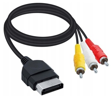 3 аудио-видео Xbox Classic AV-кабеля RCA Cinch