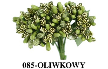 М12 Тычинки-шарики декоративные на проволоке, 12 шт, 17 цветов