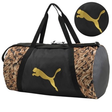 Torba Sportowa Puma Safari Na ramię Panterka Czarna