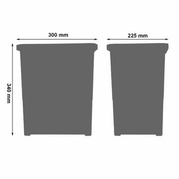 Сортировщик мусора SQUARE 60 с плавным закрыванием 3х18л 1х8л