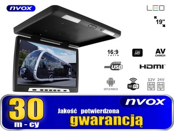 Подвесной автомобильный монитор Android 19 дюймов с разрешением FullHD