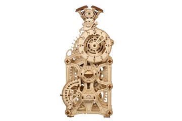 Пазл UGEARS Двигатель Часы 3D