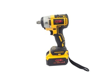 АККУМУЛЯТОРНЫЙ БЕСЩЕТОЧНЫЙ УДАРНЫЙ КЛЮЧ 1/2 КОЛЕСНЫЙ КЛЮЧ 21 В + НАКОНЕЧНИКИ