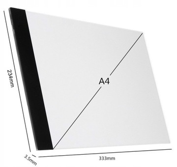 ДОСКА ДЛЯ ЧЕРТЕЖА С ПОДСВЕТКОЙ для светодиодного рисунка формата А4. РЕЖИМ ЯРКОСТИ.