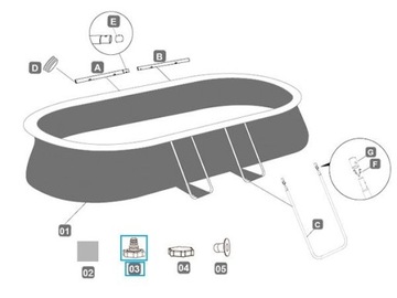 СОЕДИНИТЕЛЬ САДОВОГО ШЛАНГА BESTWAY, СЛИВНОЙ КЛАПАН ДЛЯ БАССЕЙНА BESTWAY