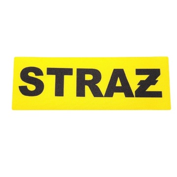 Naprasowanka termo naszywka STRAŻ 170x60mm