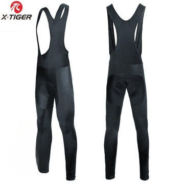 Мужские весенние велосипедные леггинсы с утепленными подтяжками Good Pad XL