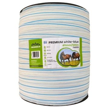 Taśma do pastucha PREMIUM 40mm 500m na sarny sarna dzik dziki jelenie jeleń