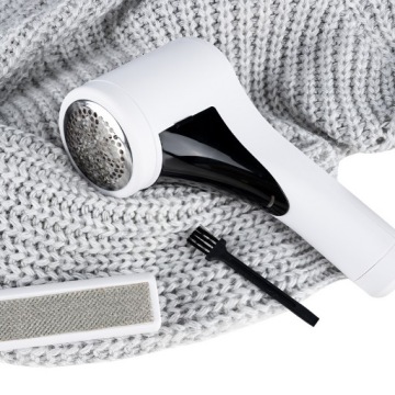 Бритва для одежды, свитеров, обивки, БОЛЬШАЯ, МОЩНАЯ, ПРОФЕССИОНАЛЬНАЯ, 6 НОЖЕЙ ЖК, 2в1