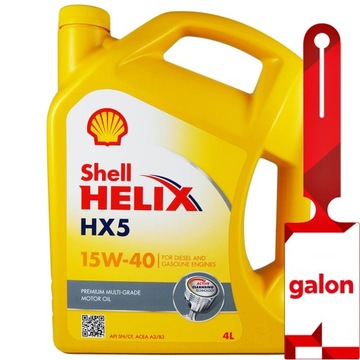 SHELL Helix HX5 15W40 4L - mineralny olej silnikowy