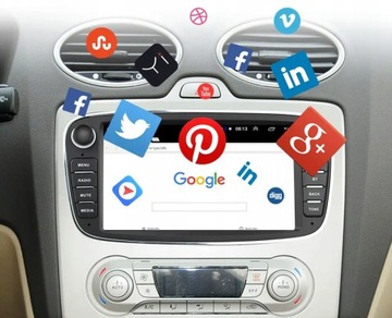 FORD MONDEO MK4 FOCUS MK2 MK3 GALAXY S-MAX 2-DIN автомагнитола