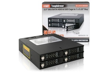 ICY DOCK ToughArmor MB994SK-1B Металлический отсек для 4 дисков 2,5 дюйма SATA/SAS для жестких дисков