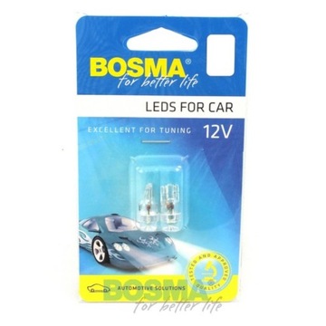 Żarówka Motoryzacyjna 12V Biała T10 LED | 2szt