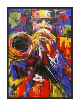 OBRAZ PLAKAT W RAMIE 33x43 cm Jazz P810