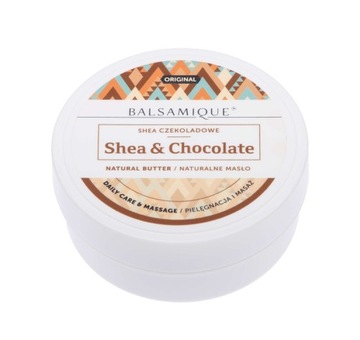 MASŁO SHEA DO MASAŻU PRZECIWZMARSZCZKOWE DZIAŁANIE CZEKOLADA BALSAMIQUE 80g