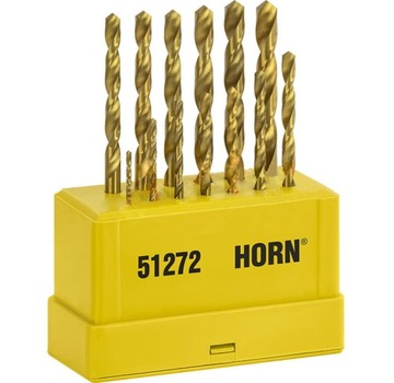 HORN Komplet wierteł tytanowych HSS-TiN 1.5-6.5mm