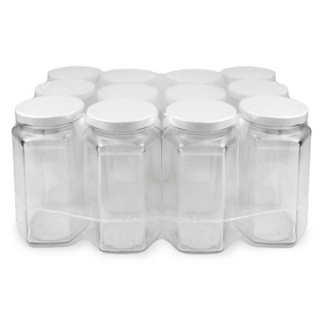 48x SŁOIK 385ml Z WIECZKIEM SŁOIKI W ZGRZEWKACH