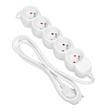 5-жильный удлинительный кабель 2P+Z, 3 м H05VV-F 3x1,0 мм², Im