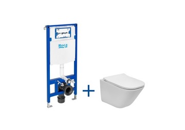 ROCA zestaw Duplo One + Gap Square Compact z deską A893104510