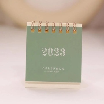 Desk Calendar Easy Store Standing Accurate Anti-rust Mini Desk Calendar
