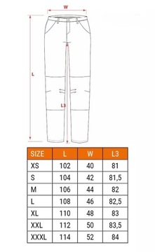 УЗКИЕ РАБОЧИЕ БРЮКИ NEO С ПОЯСОМ, РАЗМЕР M 81-238-L