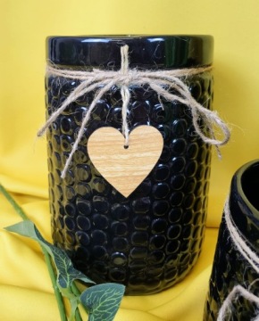 КЕРАМИЧЕСКАЯ ВАЗА ЧЕРНЫЕ ТОЧКИ 14,5 × 20 СМ