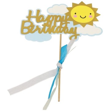 Topper na tort dekoracja Happy Birthday urodziny