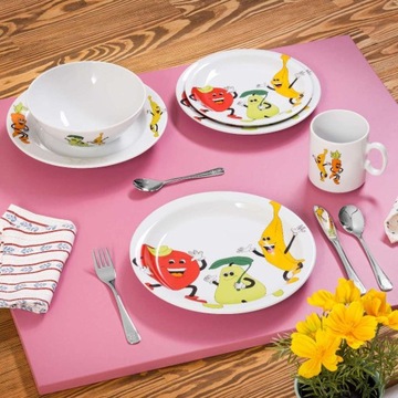 TALERZ GŁĘBOKI PORCELANOWY 6SZT KIDS MODERMO MP055